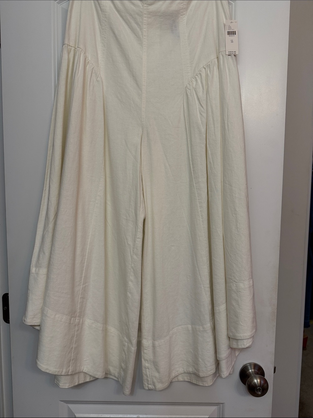 Anthropologie extended waist wide leg pant